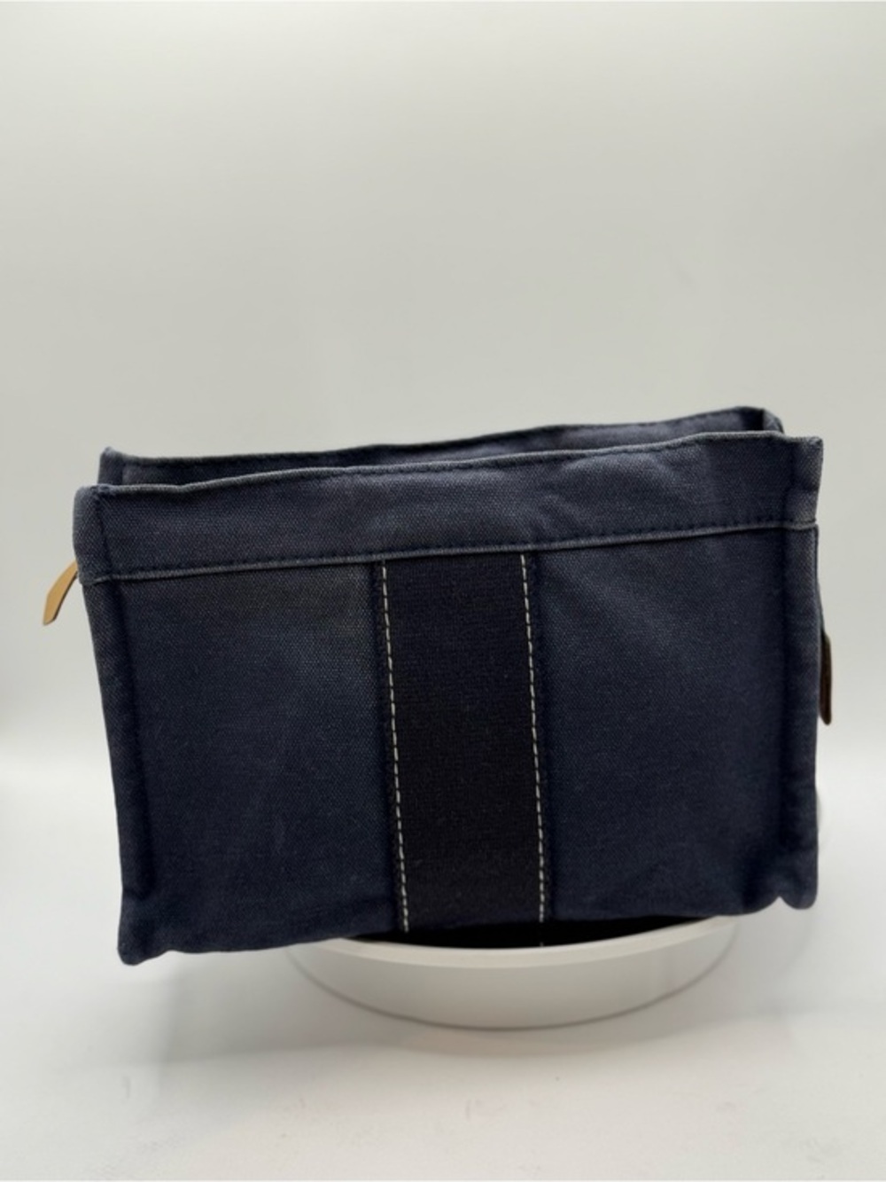 Vintage Hermès Acapulco Navy Canvas Toiletry Travel Pouch